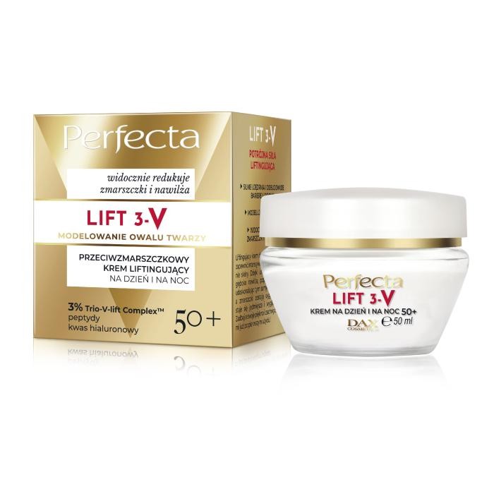 PERFECTA Lift 3-V 50+ Przeciwzmarszczkowy krem liftingujący na dzień i na noc 50 ml