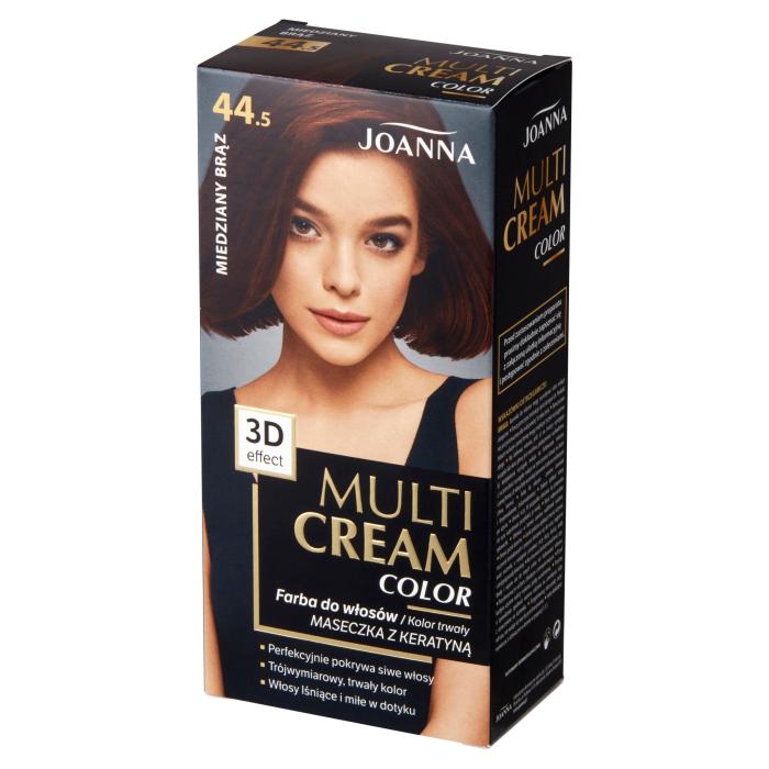 JOANNA Multi Cream Color Farba do włosów nr 44.5 Miedziany Brąz.