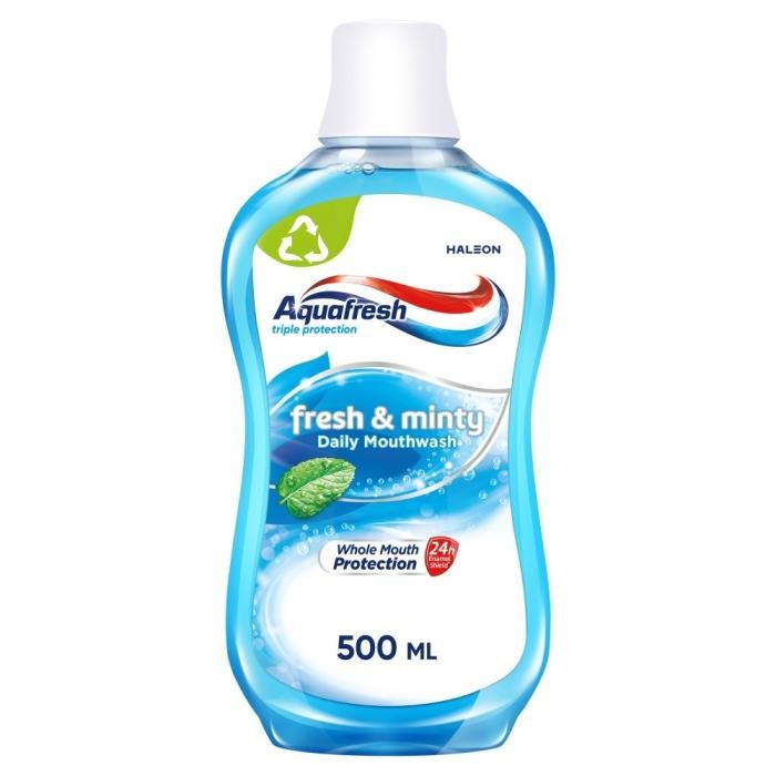 AQUAFRESH Triple Protection Płyn do płukania jamy ustnej  Fresh &amp; Minty 500 ml