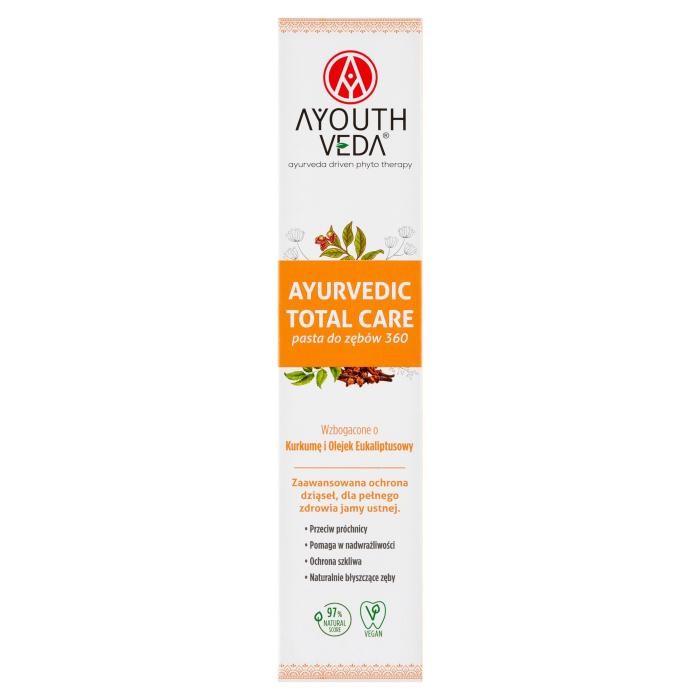 AYOUTHVEDA Ayurvedic Total Care 360  Pasta do zębów 100 g