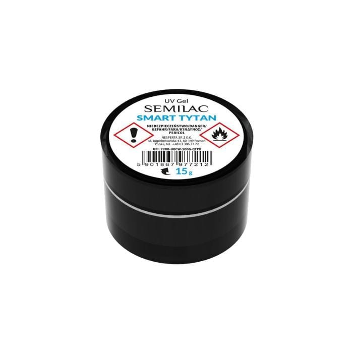 SEMILAC Builder Gel Smart Tytan Clear Żel budujacy do paznokci UV 15 g