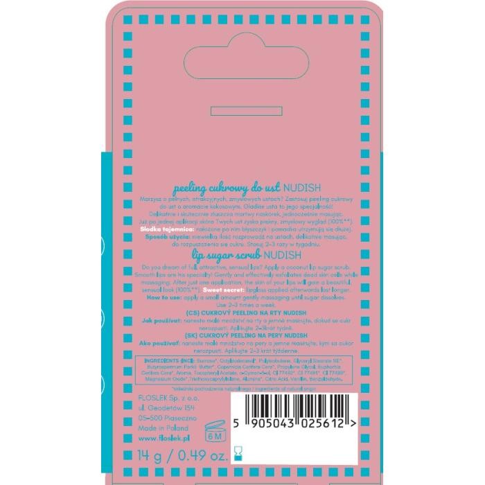 FLOSLEK Peeling cukrowy do ust Nudish 14 g