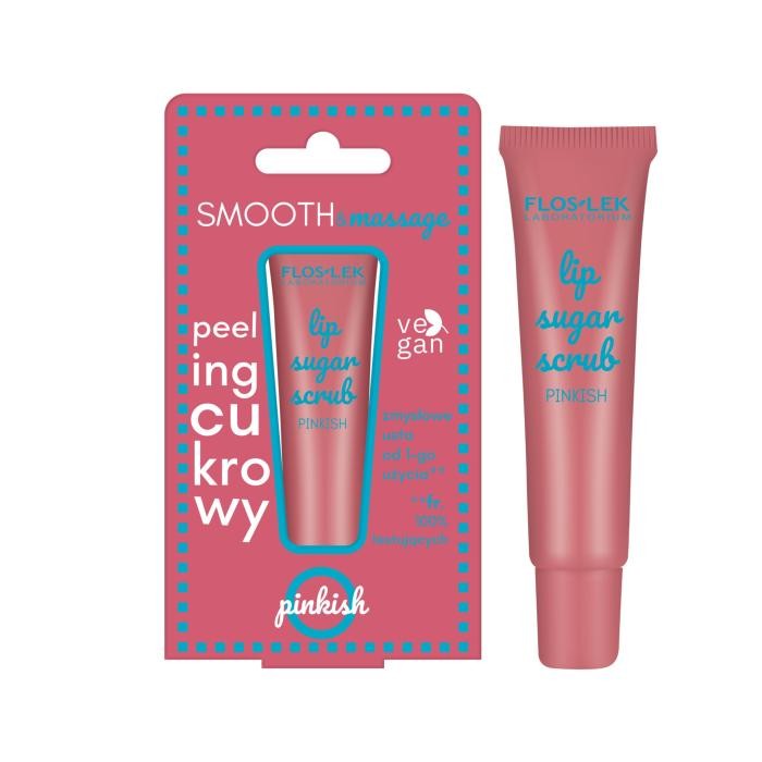 FLOSLEK Peeling cukrowy do ust Pinkish 14 g