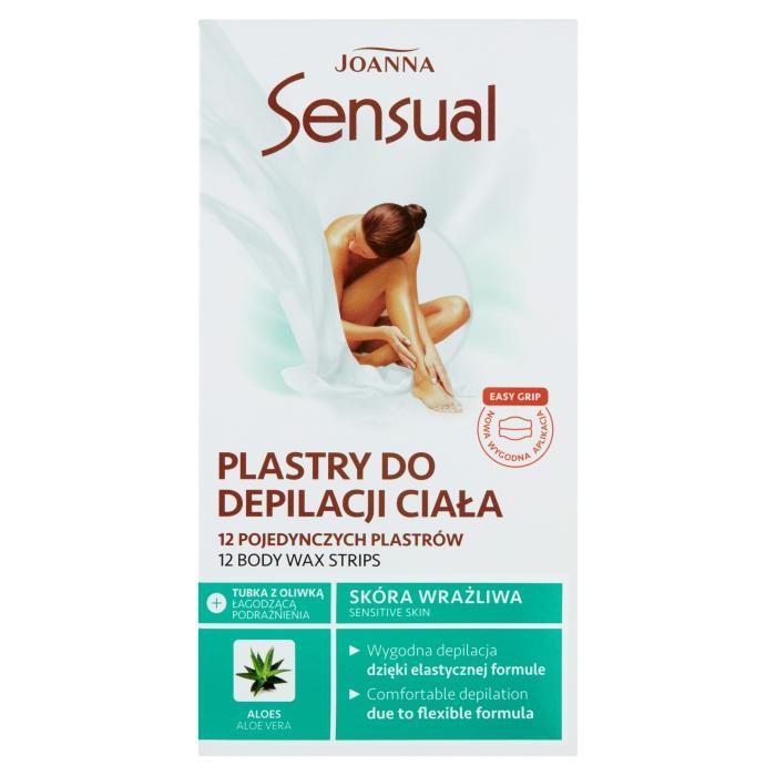 JOANNA DEPIL SENS.Plastry do ciała Aloes new