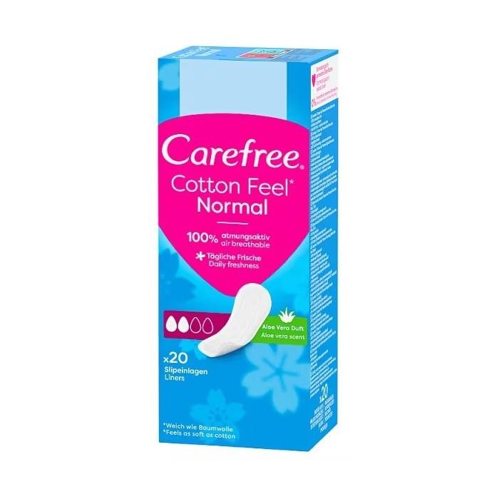 CAREFREE Cotton Feel Normal Aloe Wkładki higieniczne o zapachu aloesowym 1 op. - 20 szt.