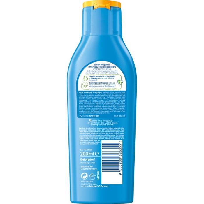 NIVEA SUN Protect &amp; Bronze Balsam do opalania aktywujący naturalną opaleniznę SPF30 200 ml