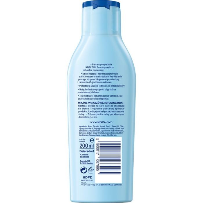 NIVEA SUN After Sun Bronze Balsam po opalaniu przedłużający opaleniznę 200 ml