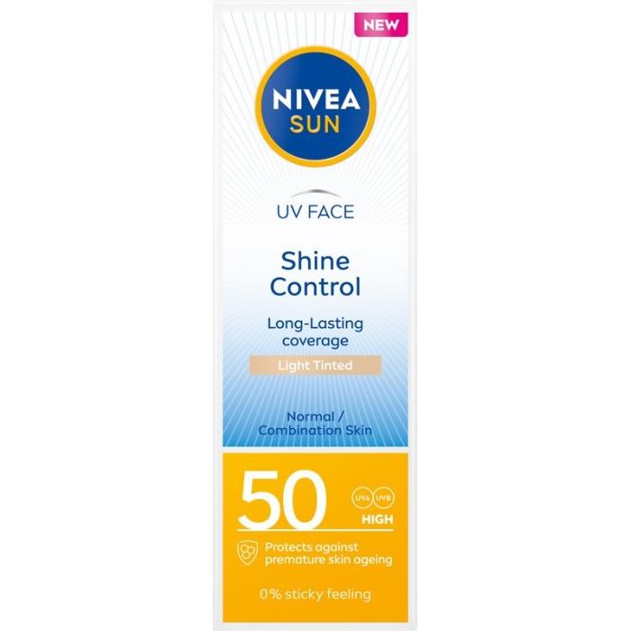 NIVEA SUN Shine Control Matujący krem koloryzujący do twarzy Light Tinted SPF50 50 ml