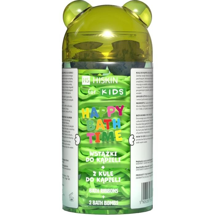 HISKIN for Kids Happy Bath Time Wstążki do kąpieli + 2 Kule do kąpieli - Miś