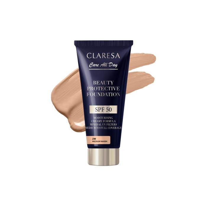 Claresa Podkład nawilżający 2W Medium Warm SPF50&amp;