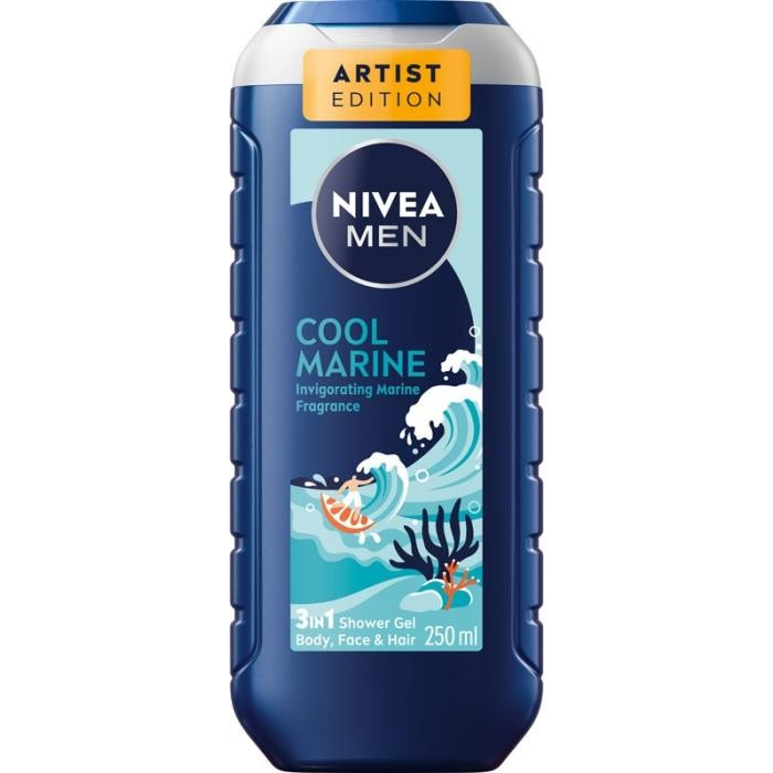 NIVEA MEN Żel pod prysznic Cool Marine 3w1 250 ml