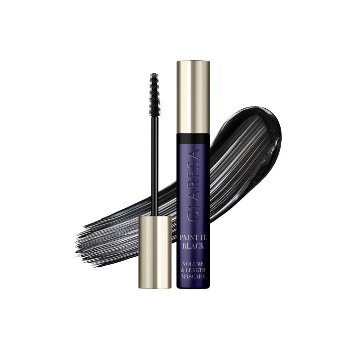CLARESA Paint It Black Volume&amp;Length Tusz do rzęs czarny wydłużająco-pogrubiający 10 g