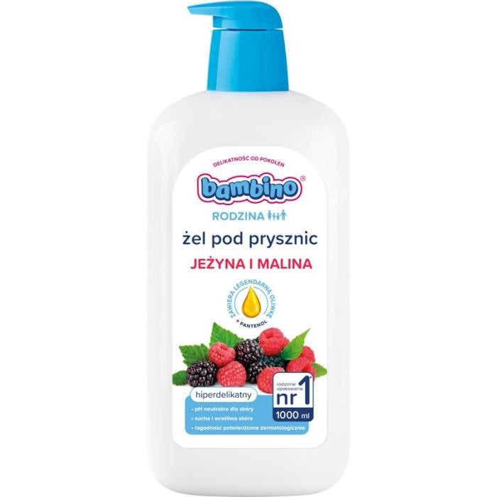 BAMBINO Rodzina Żel pod prysznic Jeżyna i Malina 1000 ml