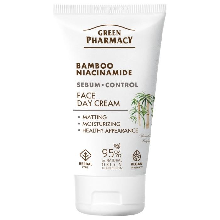 GREEN PHARMACY Bambus + Niacynamid Krem do twarzy na dzień 50 ml
