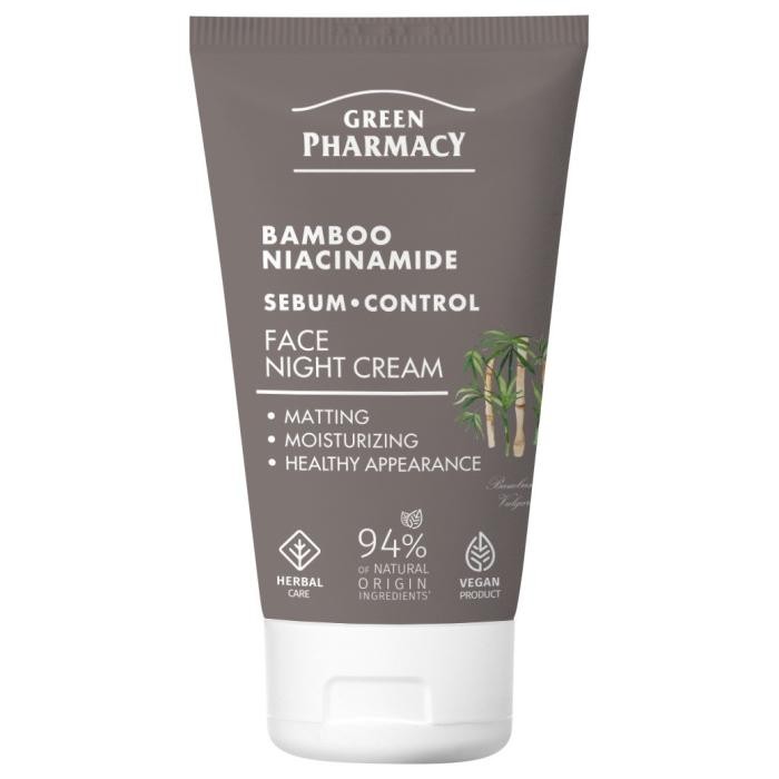 GREEN PHARMACY Bambus + Niacynamid Krem do twarzy na noc 50 ml