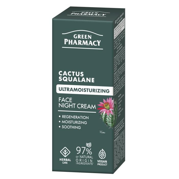 GREEN PHARMACY Kaktus + Skwalan Ultranawilżający Krem na noc 50 ml