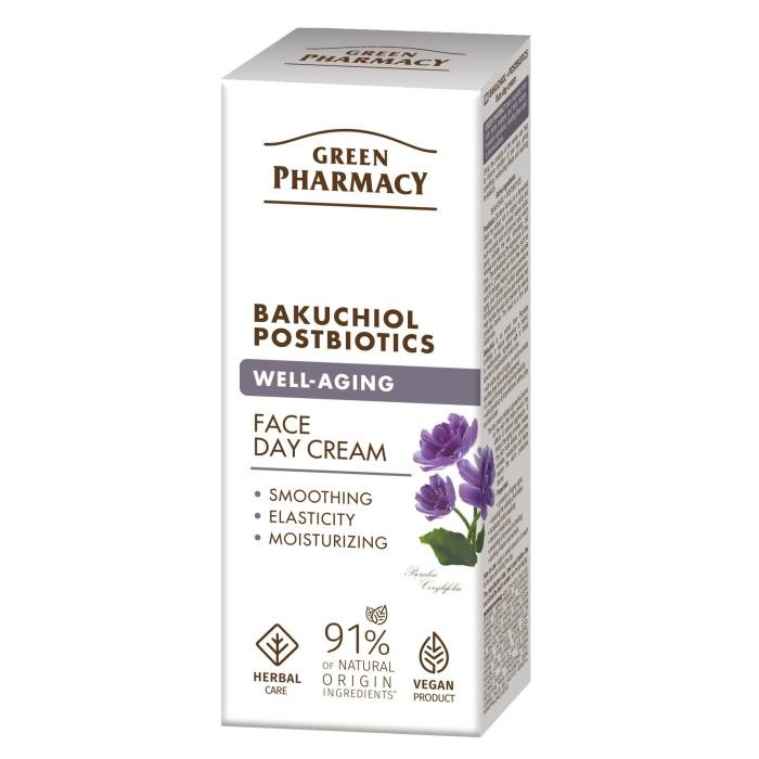 GREEN PHARMACY Bakuchiol + Postbiotyki Przeciwstarzeniowy Krem na dzień 50 ml