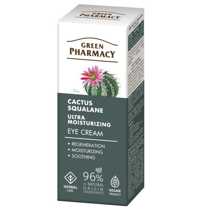 GREEN PHARMACY Kaktus + Skwalan Ultranawilżający Krem pod oczy 15 ml