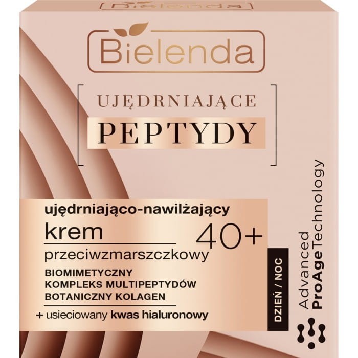 BIELENDA UJĘDRNIAJĄCE PEPTYDY 40+ Nawilżająco-Ujędrniający Krem przeciwzmarszczkowy 50ml