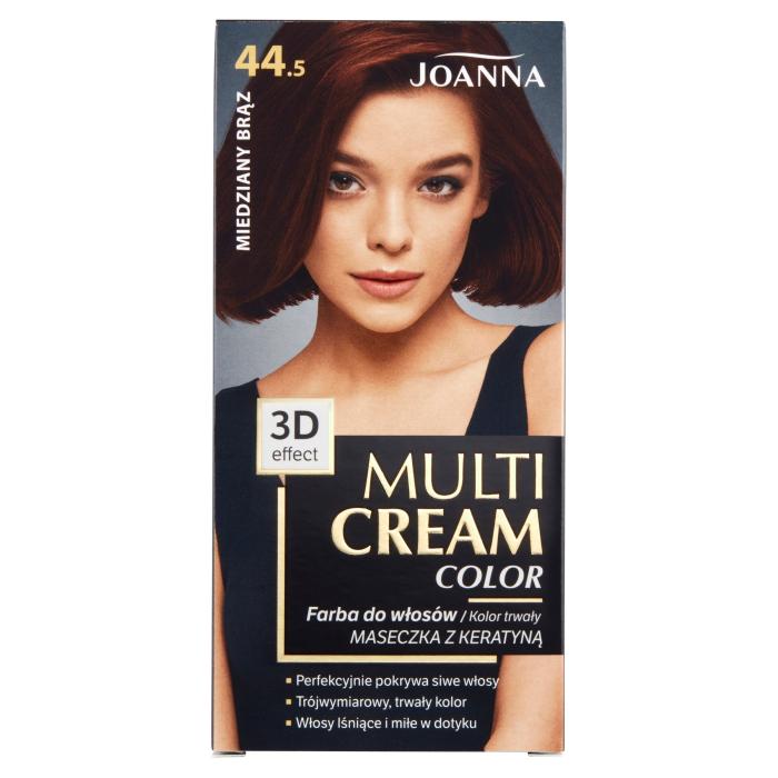JOANNA Multi Cream Color Farba do włosów nr 44.5 Miedziany Brąz.