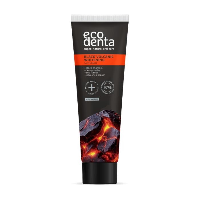 ECODENTA Black Volcanic Pasta wybielająca do zębów z minerałami wulkanicznymi 100 ml