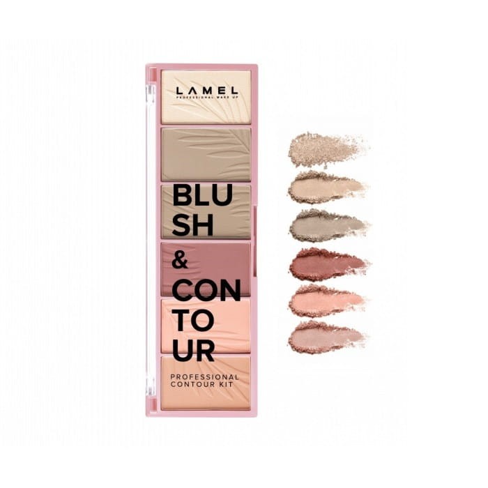 LAMEL Basic Paletka do konturowania twarzy Blush&amp;Contour 16g