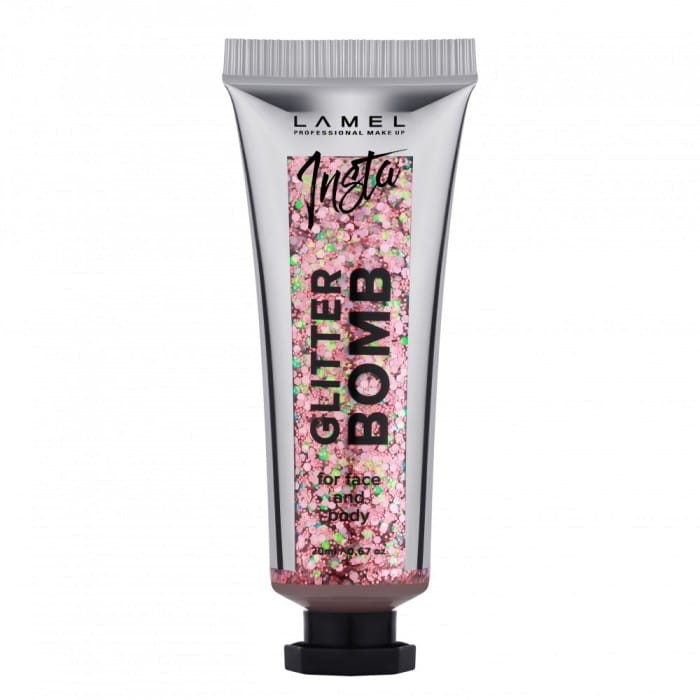 LAMEL Insta Brokat w żelu Glitter Bomb do twarzy i ciała nr 403  20ml