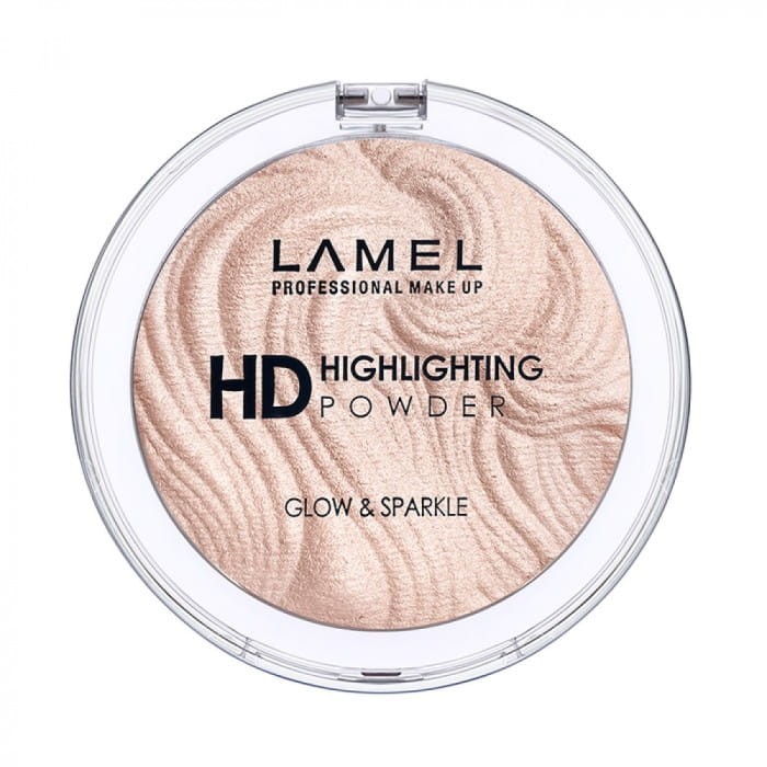 LAMEL Puder rozświetlający do twarzy HD Highlihting Glow&amp;Sparkle nr 402  12g