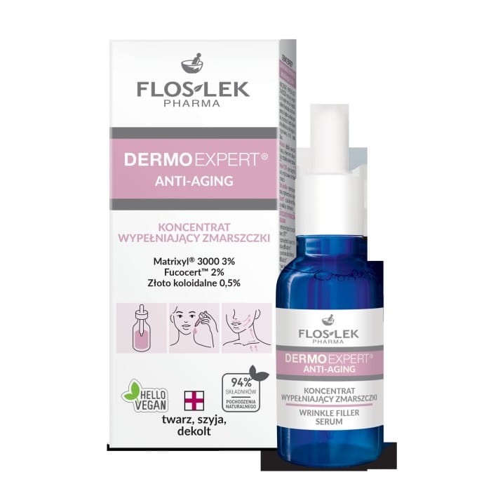 Floslek DERMO EXPERT® ANTI-AGING Koncentrat wypełniający zmarszczki 30 ml