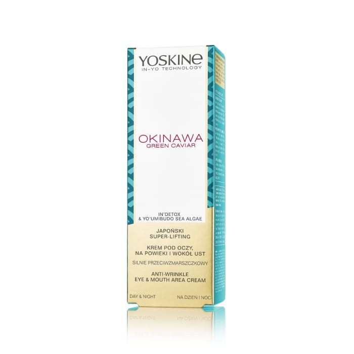 YOSKINE Okinawa Green Caviar Krem pod oczy, na powieki i wokół ust Wygładzenie i regeneracja 15 ml