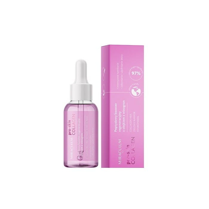 Miraculum Collagen Pro-Skin Peptydowy Booster regeneracyjny z olejkiem z winogron 30ml