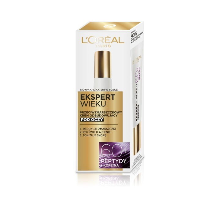 LOREAL Ekspert Wieku 60+ Przeciwzmarszczkowy Krem odbudowujący pod oczy  15 ml