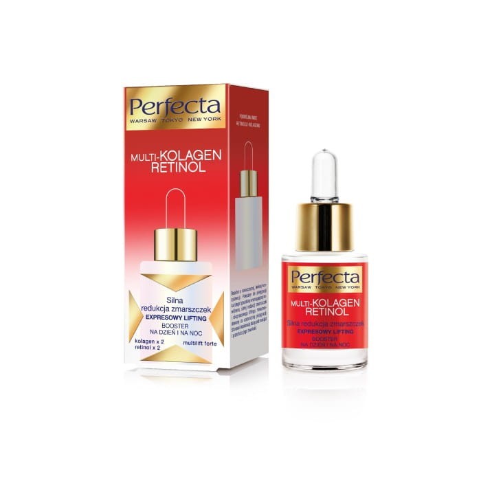 Perfecta Multi-Kolagen Retinol Booster - serum redukujący zmarszczki Expresowy Lifting 15 ml