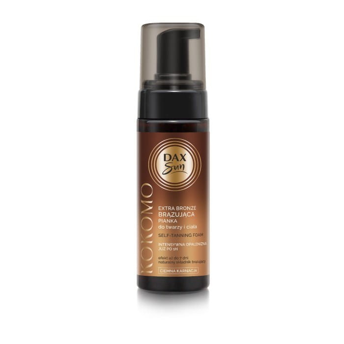 DAX SUN Brązująca pianka do twarzy i ciała ciemna karnacja Kokomo Extra Bronze 160 ml