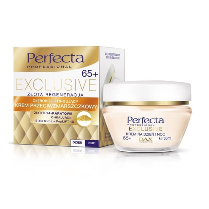 PERFECTA Exclusive 65+ Krem przeciwzmarszczkowy - Głęboko Liftingujący na dzień i noc  50ml
