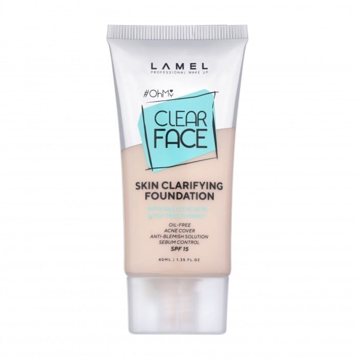 LAMEL OhMy Clear Face Podkład do twarzy nr 401 Soft Beige 40ml