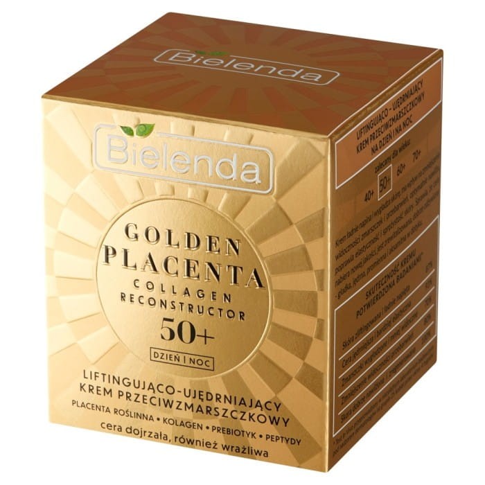BIELENDA GOLDEN PLACENTA 50+ Liftingująco Ujędrniający Krem przeciwzmarszczkowy na dzień i noc 50ml