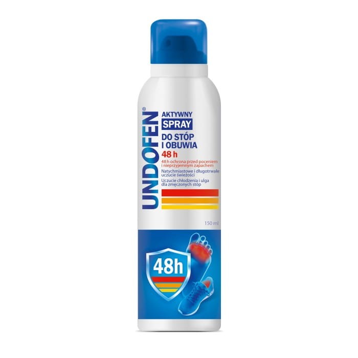 UNDOFEN Aktywny spray do stóp i obuwia 48H 150 ml