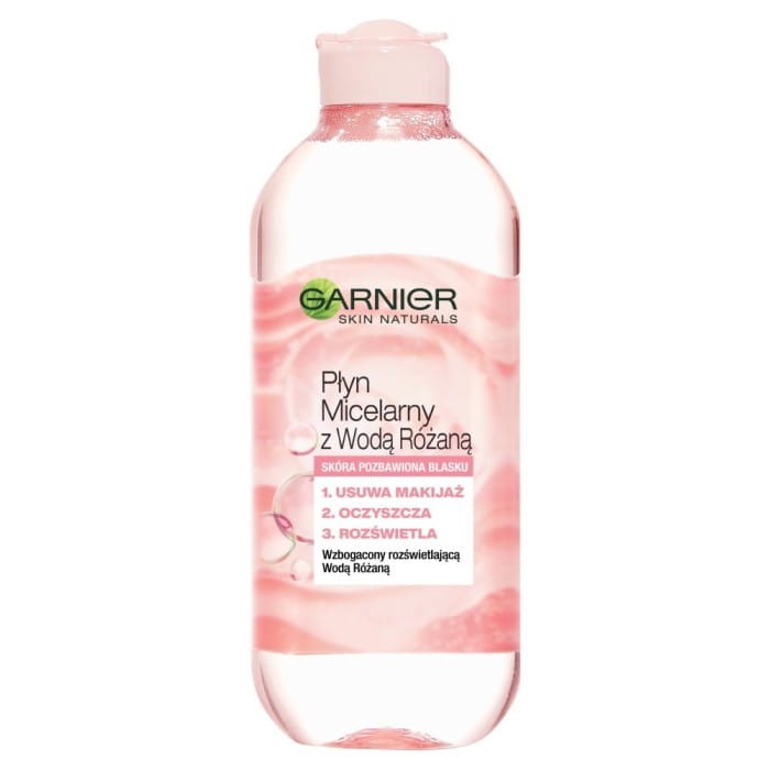 Garnier Skin Naturals Płyn micelarny z Wodą Różaną - cera pozbawiona blasku  400ml