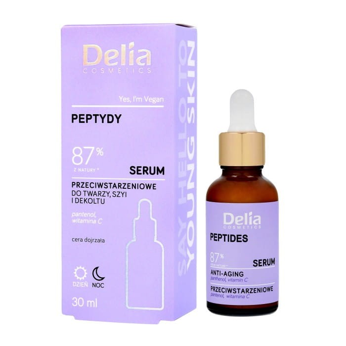 DELIA Serum do twarzy, szyi i dekoltu Peptydy 87% 30 ml