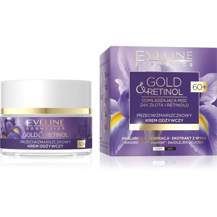 EVELINE Gold &amp; Retinol Przeciwzmarszczkowy krem odżywczy 60+ dzień/noc 50 ml