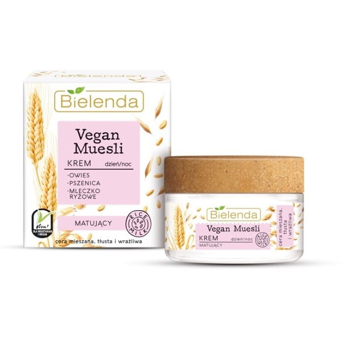 BIELENDA VEGAN MUESLI Krem matujący na dzień i noc 50ml