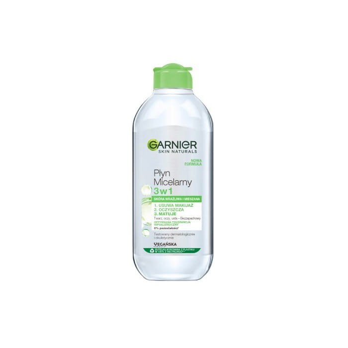 Garnier Essentials  Płyn micelarny do cery normalnej i mieszanej 3w1  400ml
