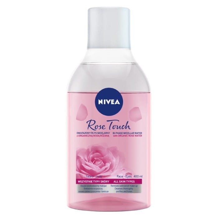 Nivea Rose Touche Micelarny płyn dwufazowy z wodą różaną 400 ml