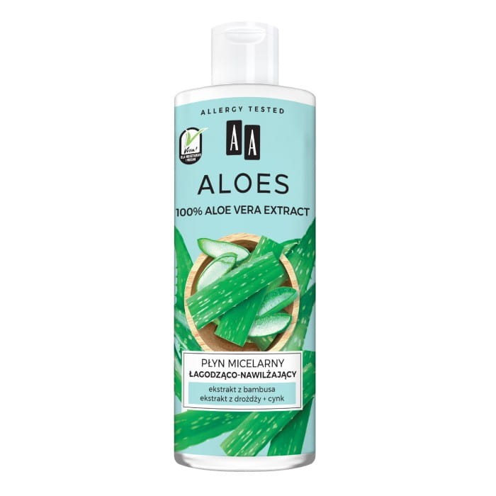AA Aloes 100% Płyn micelarny łagodząco nawilżający 400ml