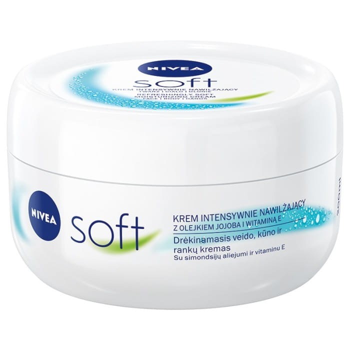 NIVEA Soft Krem intensywnie nawilżający z olejkiem jojoba i witaminą E 200 ml