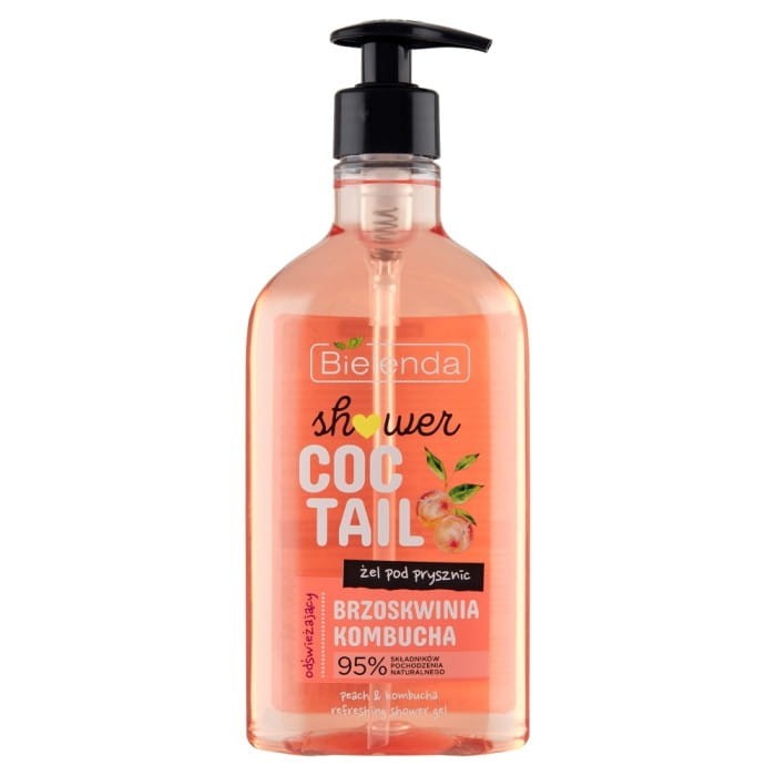 Bielenda Shower Coctail Żel pod prysznic odświeżający Brzoskwinia &amp; Kombucha 400ml
