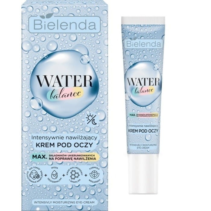 Bielenda Water Balance Intensywnie Nawilżający krem pod oczy na dzień i noc 15ml