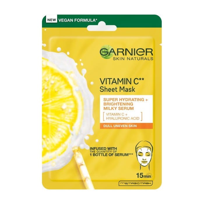 GARNIER Skin Naturals Vitamin C Maska na tkaninie intensywnie nawilżająca  28 g