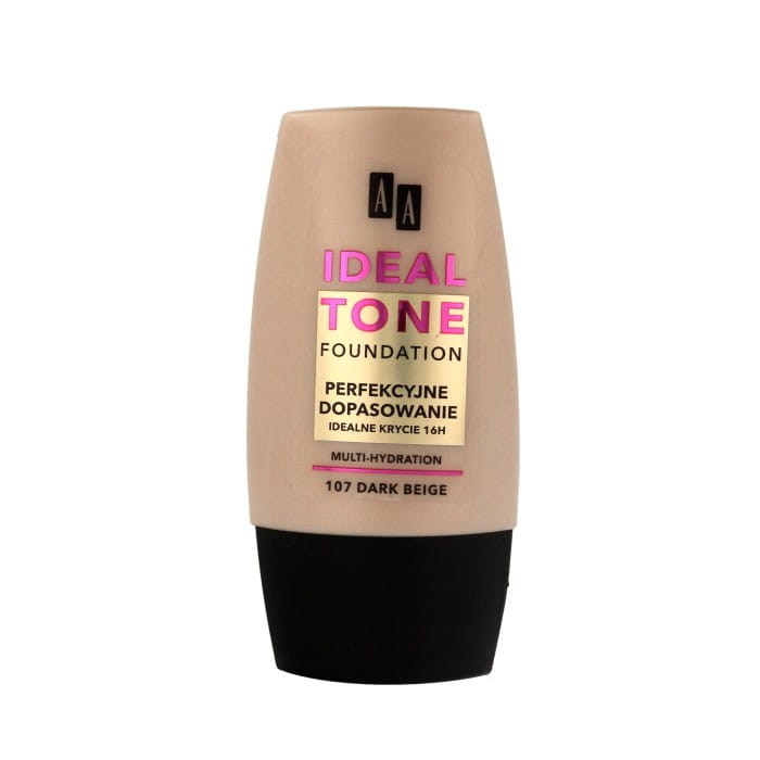 AA Make Up Ideal Tone Podkład Perfekcyjne Dopasowanie nr 107 dark beige  30ml